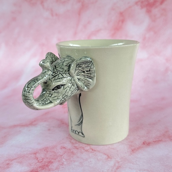 Elephant Coffee Mug by HRS Enterprises 3D Handle Vintage - Picture 3 of 8